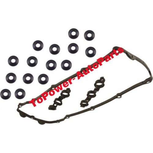 11120030496 11121437395 Valve Cover Gasket set Cylinder Head Cover Bolt Seal Rings for 01-06 BMWW 325Ci 330CI 525I X3 Z4 L6