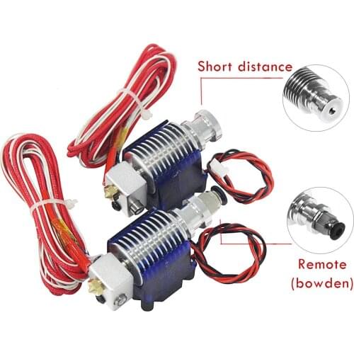 V6 J-head Hotend Extruder Kit 3D Printers Part Cooling Fan Bracket Block Thermistors Nozzle 0.4mm 1.75mm Filament Bowden Parts