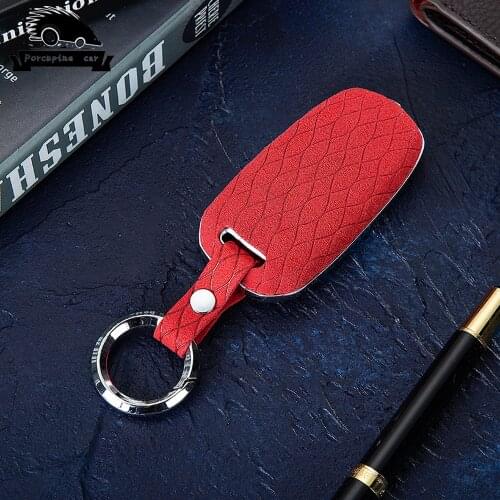 Zinc alloy Leather Car remote key case for Geely Atlas Boyue NL3 EX7 Emgrand X7 EmgrarandX7 SUV GT GC9 borui Car remote key case