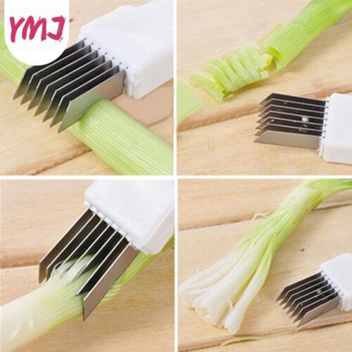 Kitchen Gadgets Cutting Onion Shredder Chopped Green Onion Knife Cutting Garlic Sprout Shredded Green Onion Cutter Cooking Knife