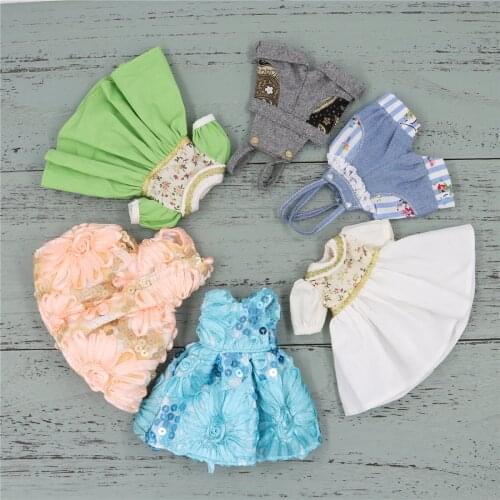 ICY DBS Blyth doll outfits toy Overalls Flower dress Shining skirt suit for 1/6 BJD toy azone neo