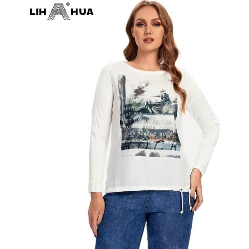Женские хлопковые футболки LIH HUA China At AliExpress
