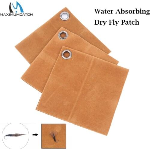 Maximumcatch 2pcs/lot Cloth Water Absorbing Dry Fly Patch fly fishing