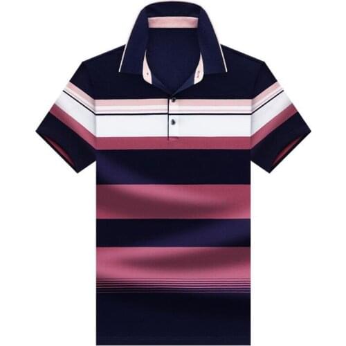 Summer new men polo shirt High quality brand cotton Short Sleeve mens polo shirt casual striped shirt polo tops men clothing