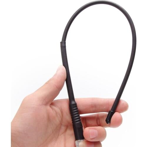 Abbree NA-777 Soft Antenna SMA-F Female 144/430MHz VHF/UHF Dual Band Flexible Whip Handheld Antenna for Walkie Talkie Ham Radio