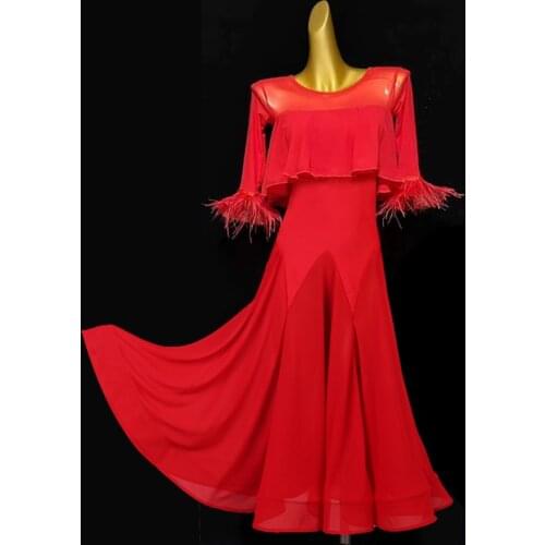 2020 new modern dance dress performance clothing competition clothing ballroom dance big skirt ballroom dance dress