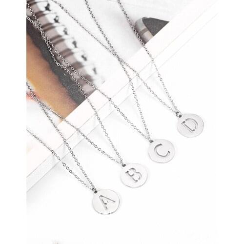 OUFEI Pendant Necklace Charm Letter Necklace Stainless steel Jewelry Woman Vogue 2019 Bohemian Jewelry Accessories Mass effect