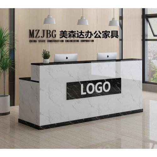 Company front desk bar reception desk simple modern clothing store salon cashier front desk bar counter cashier