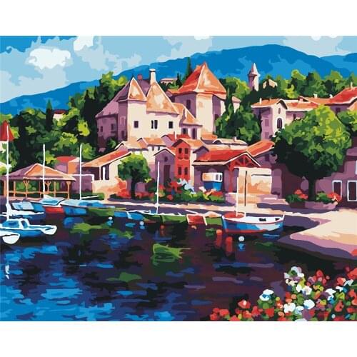 Phosphenes Love 40x50cm Frame Diy Painting By Numbers Acrylic Colorful Animals Hand Painted Oil Paint By Numbers For Home Decor