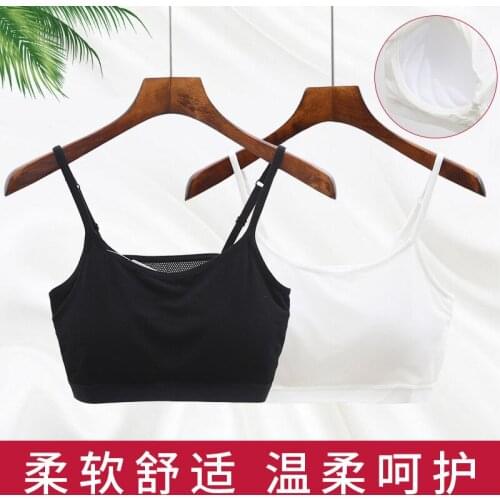 Sexy tube top, camisole, outer wear, inner base underwear, female no steel ring, anti-glare beautiful back bra underwear