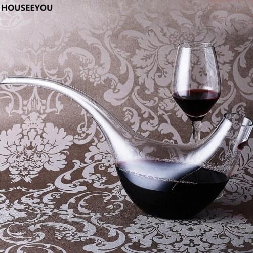 1000ml Bird-shape Glass Wine Decanter Top Grade Fashion Bar Supplies Wine Aerator Wine Container Carafe Home Barware Tools