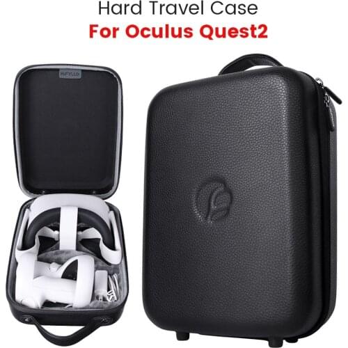 Oculus Quest 2 VR Storage Bag PU Hard Shell Travel Case Shock-Proof Handheld Case for Oculus Quest 2 VR Bag Accessories