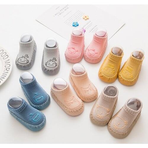 Unisex Newborn Animal Infant Funny Foot Socks Anti-Slip Baby Boy Girl Socks With Rubber Soft Soles Baby Girl Cute Foot Socks
