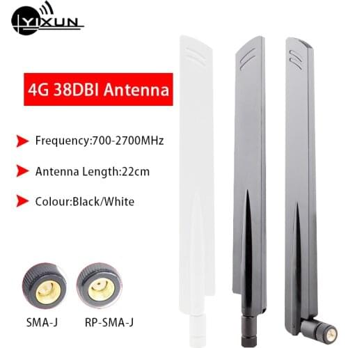 38dbi high gain 2G 3G 4G LTE omnidirectional glue stick antenna full band 700-2700MHz 22cm router antenna sma male interface