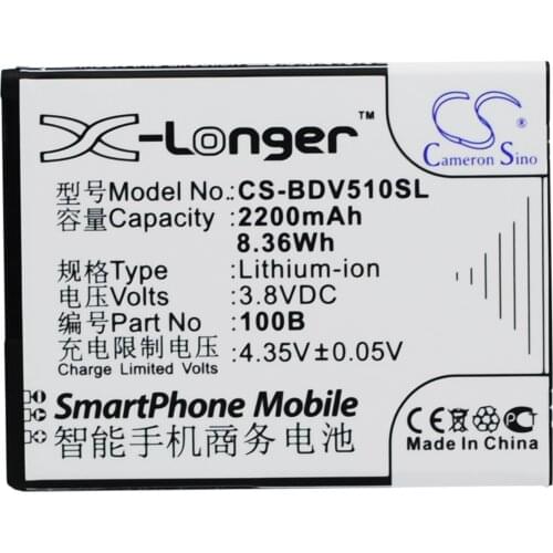 Cameron Sino Mobile SmartPhone Replacement Li-ion Battery 2200mAh For 100B PHICOMM V5, V5100B Free Tools