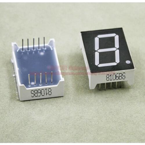 10pcs/lot) 10 Pins 8011BR 0.8 Inch 1 Bit Digit 7 Segment Red LED Display Share Common Anode Digital Display