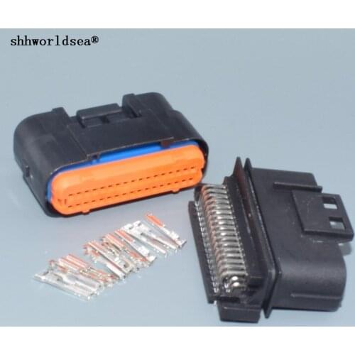 Worldgolden 34pin ECU Motorcycle connector 34 way wire harness connector MX23A34XF1 MX23A34SF1 MX23A34NF1