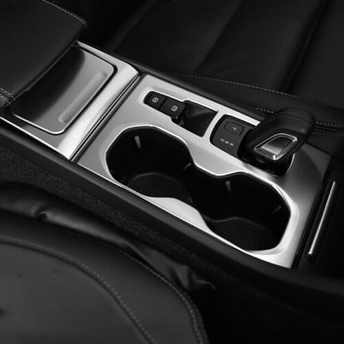 ABS Carbon fiber/Matte For Volvo XC40 T5 2017 18 2019 Car Gear Shift Level Knob Frame Panel Cover Trim Styling Accessories 1pcs