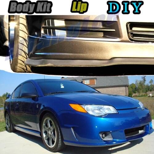 Car Bumper Lip Front Spoiler Skirt Deflector For Saturn Ion 2002~2007 Tune Car Modified Body Kit VIP Hella Flush Lips