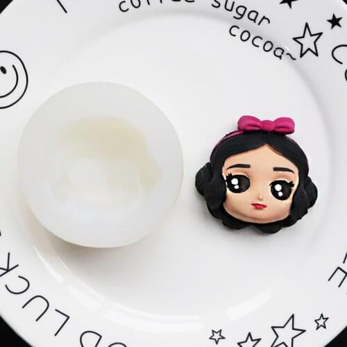 Snow White Princess Fondant Silicone Mould DIY Cake Decoration Ultra-Light Clay Model XGY-331