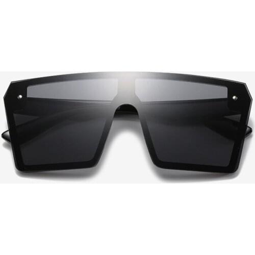 Oversized Square Siamese Sunglasses 2020 Women Retro Vintage Sunglasses Luxury Brand Eyewear oculos de sol feminino Big Shades