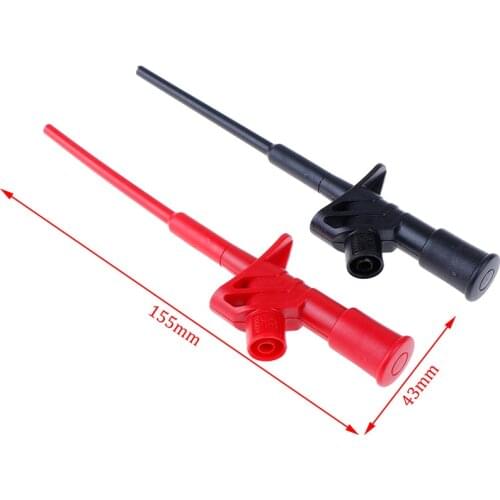 Quick Test Hook Clip Professional Insulated High Voltage Flexible Testing Probe 4mm