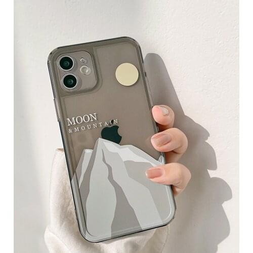 Art Retro iceberg Landscape Korea Phone Case For iPhone 12 11 Pro Max X Xs Max Xr 7 8 Puls SE 2020 Cases Clear Soft TPU Cover