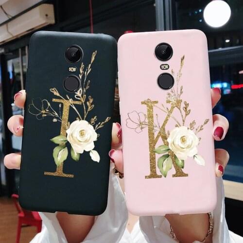 Cute Letters Case For Xiaomi Redmi 5 Plus Case Soft Painted Matte Silicone Back Cover For Xiaomi Redmi 5 Plus Redmi5 Phone Cases