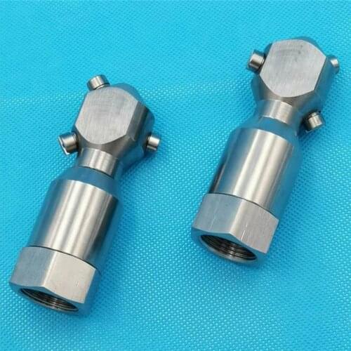 1/2" 3/4" 1" flat fan spray nozzle,industrial flat fan tyle tank cleaning nozzle,360 degree self-rotary bottle washing nozzle