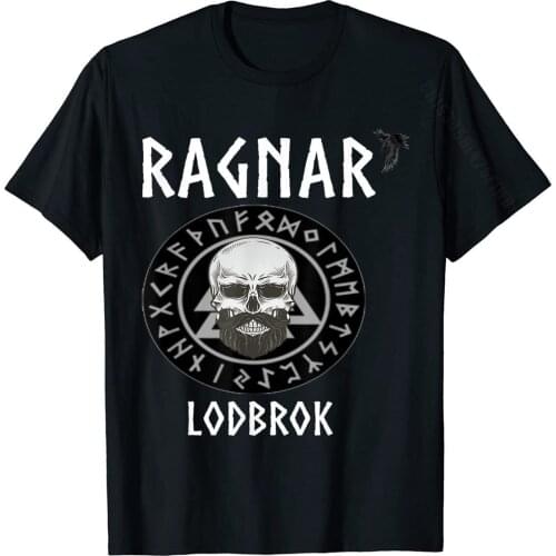Ragnar Lodbrok Norse Viking Style Gift For Vikings Lover T-Shirt Cotton Men T Shirt Simple Style T Shirt Casual Family