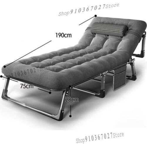 Temporary Folding Bed Single Bed Office Nap Recliner Nap Bed Nap Chair Simple Escort Camp Bed