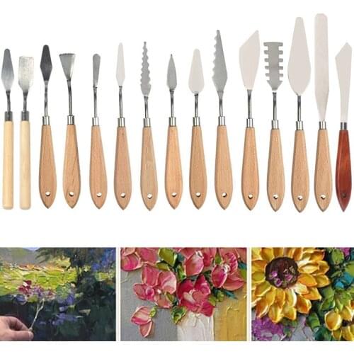 Palette Draw Spatula Drawer watercolor Knife Pigment Student Oil Mix Scrape Scraper Texture Painter Paint Tool Artist Art