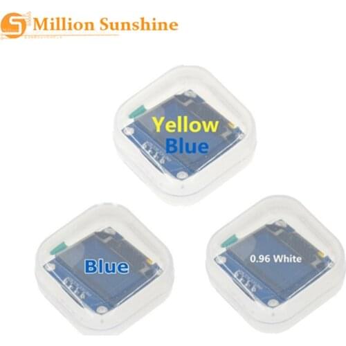 128X64 White Blue OLED LCD LED Display Module For Arduino 0.96 I2C IIC Serial new and original with Case