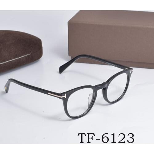 Tom For Man Optical Eyeglasses Frames Forde Fashion Small Face Round Women Reading Myopia Prescription Glasses TF6123 With Case
