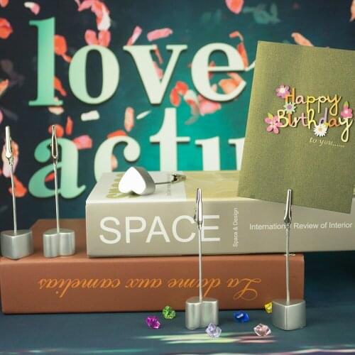 Lot 10pcs Silver H Heart Base Alligator Wire Photo Clips,Memo Card Holders,Picture Clamps,Wedding Favor Deco,Personalized Gift