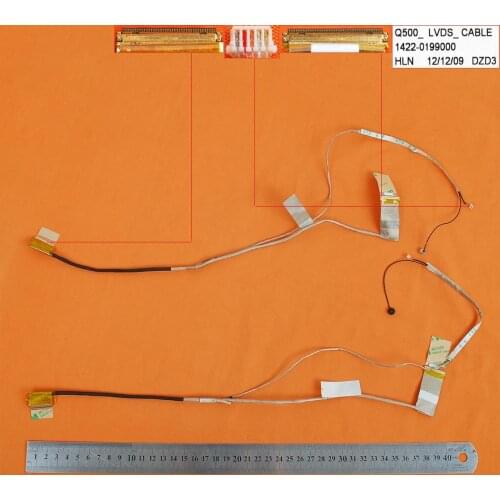 New Laptop LCD Cable For Asus Q500 Q500A Q500A-1B 40pin,ORG PN:1422-0199000 Screen LVDS Connector
