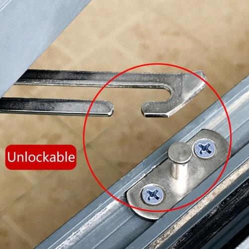 Window Stopper Aluminum Window Restrictor Child Lock W/Fixing Accessories Lock Set Safety Screws Safety Child Catch X5K5