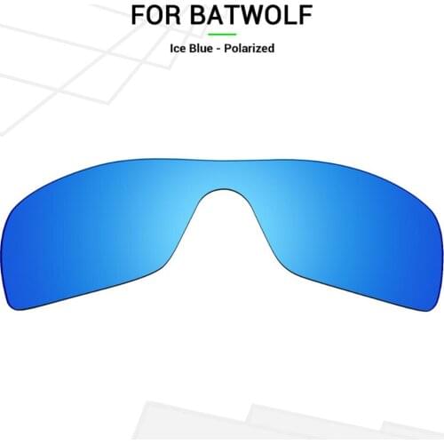 Mryok Anti-Scratch POLARIZED Replacement Lenses for Oakley Batwolf Sunglasses Ice Blue