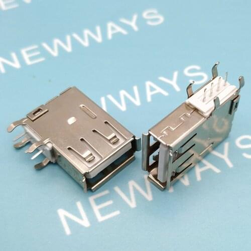 10Pcs Female Side Plug Body Af Usb Data Interface 90Degree Usb Female Usb Socket Usb Interface