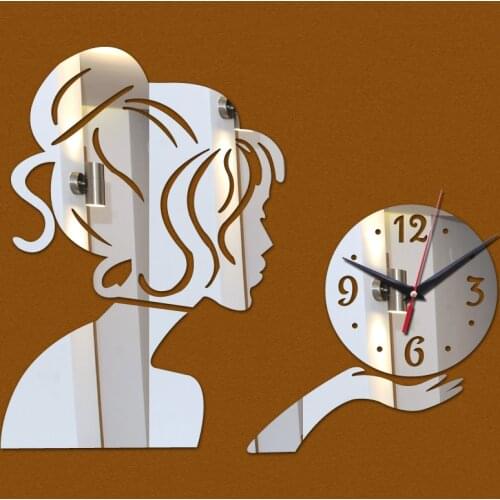 Special offer 3d mirror diy stickers home decoration mirror acrylic wall clock clocks Furniture quartz needle