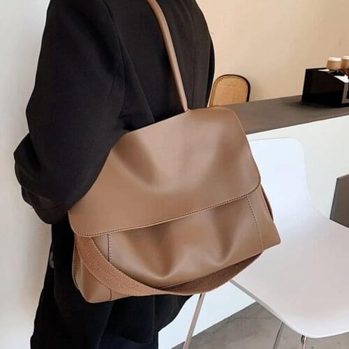 Female High Quality Soft PU Crossbody Bag Ladies Hand Bags Totes Big Capacity Leather Shoulder Bag For Women Solid Color Handbag