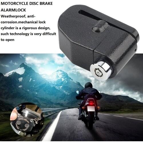 Bicycle Disc Brake Lock Bike Anti-theft Security Locks Aluminum Alloy Waterproof 110dB Alarm Siren MTB Mountain Bike Accessories