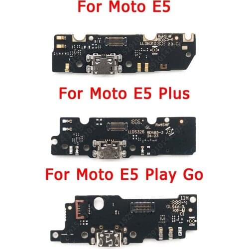 Charging Port For Motorola Moto E5 Plus Play Go USB Charge Board PCB Dock Connector Socket Plate Flex Replacement Spare Parts