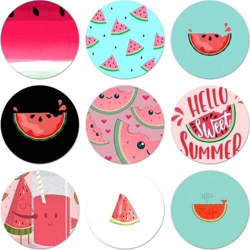 58mm Watermelon Icons Pins Badge Decoration Brooches Metal Badges For Backpack Decoration