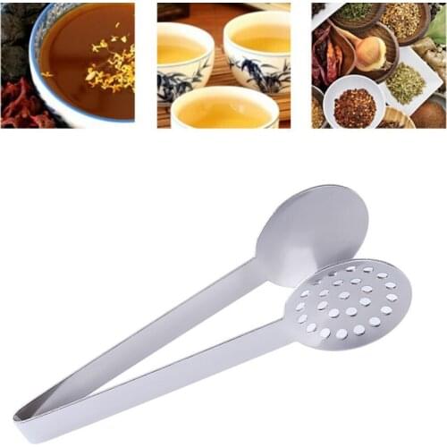 1 Pc Round Tea Clips Stainless Steel Jasmine Teabag Tongs Tea Bag Squeezer Holder Grip Coffee Filter Bag Kitchen Tool