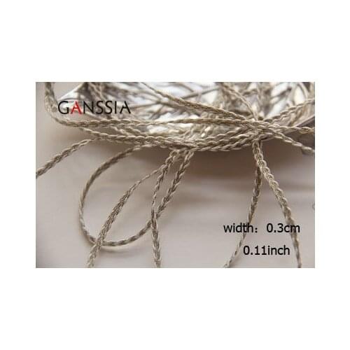 1yard Width:0.3cm Gold and Silver Character Belt Water Soluble Polyester Lace Garment Embellishment Accessories(ss-1002)