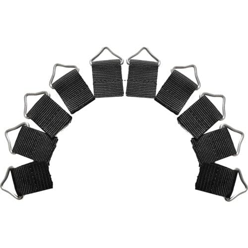 10pcs/Set Stainless Steel Triangle Rings Buckle 38mm Loop Ring V-rings Straps Trampoline Mat Parts Replacement Repair 26X4.5MM