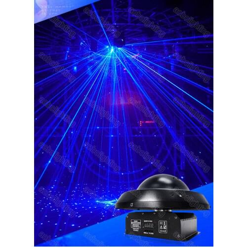 12x500mW Blue 450nm disco laser light Projector 360 degree rotation party lights christmas projector Professional stage light