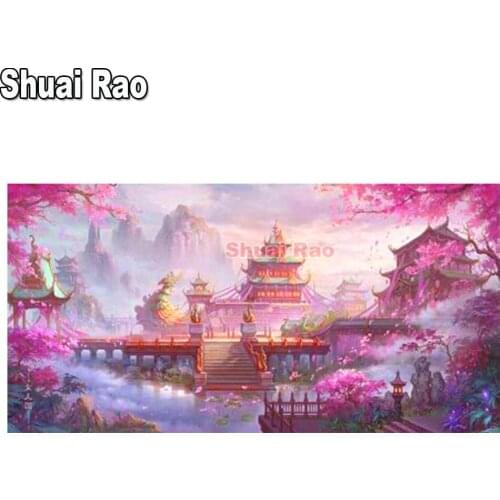 5D Diamond Painting Fantasy Wonderland Game Scenes Pictures Full Round Square 3D Cross Stitch Kits DIY Diamond Embroidery