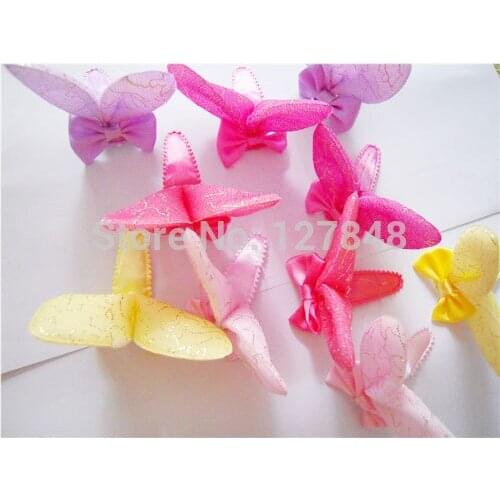 Pet hair accessory plush long bow Lovely bowknot rabbit design ear bb clip pet grooming 2pcs/lot